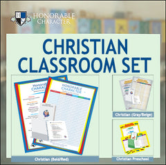 HONORABLE CHARACTER™ Classroom Sets for CHRISTIAN SCHOOLS-old
