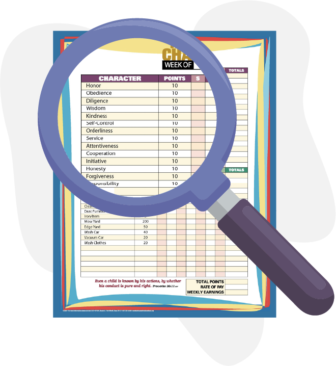 Honorable Chart Positive Homeschool Behavior Chart | HONORABLE CHARACTER™