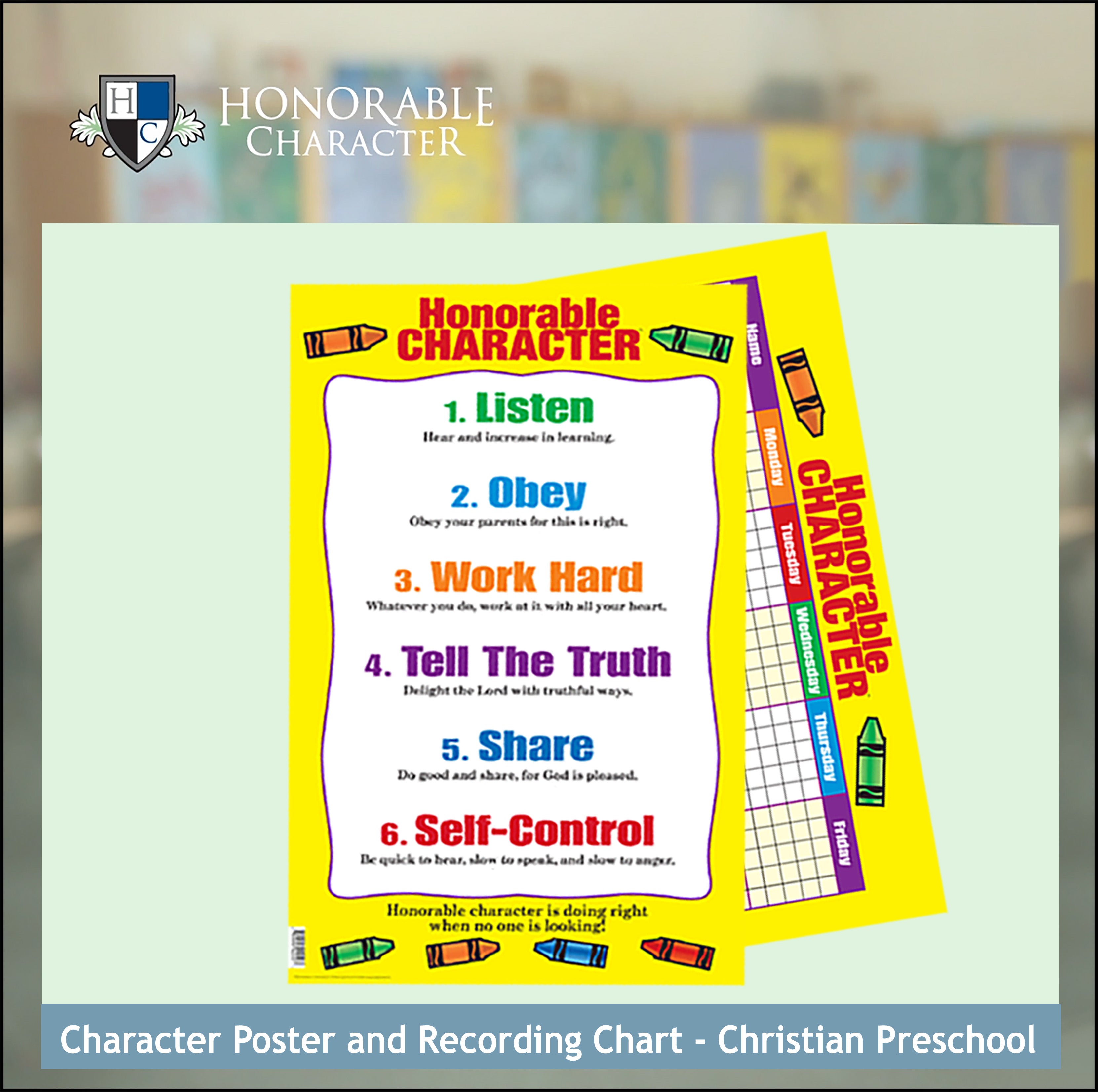 Replacement Character Posters - ALL Varieties CHIRISTIAN | HONORABLE ...
