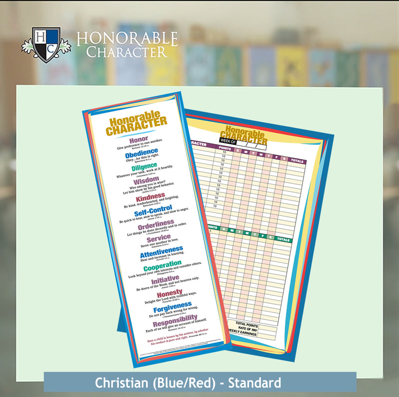 Honorable Chart Positive Homeschool Behavior Chart | HONORABLE CHARACTER™