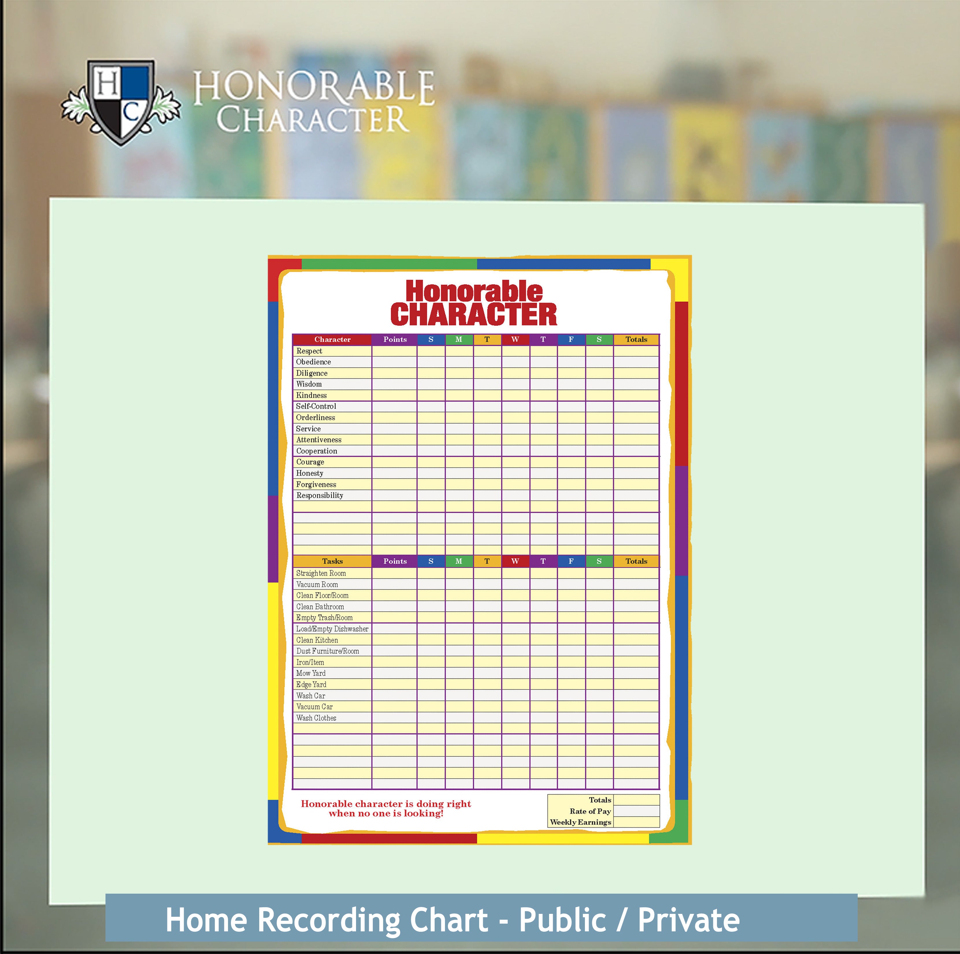 HONORABLE CHARACTER™ YEARLY HOME RESOURCES [REPLACEMENTS] - Tagged ...