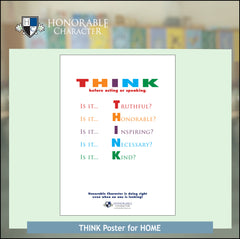 THINK Posters for Home (11.5 x 16.5)
