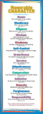 Honorable Chart Replacement Home Character Poster - ALL Varieties CHRISTIAN | HONORABLE ...