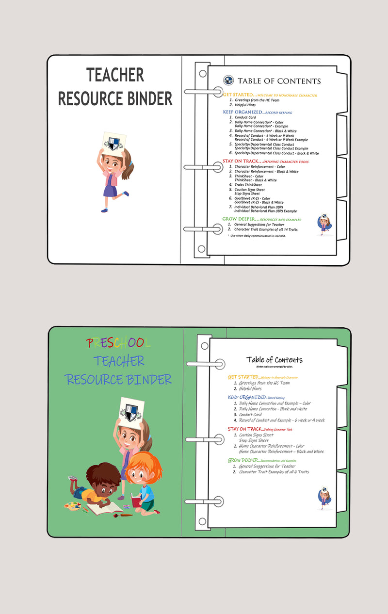 Teacher Resource Binders - Christian Version [29.99 Per Teacher]