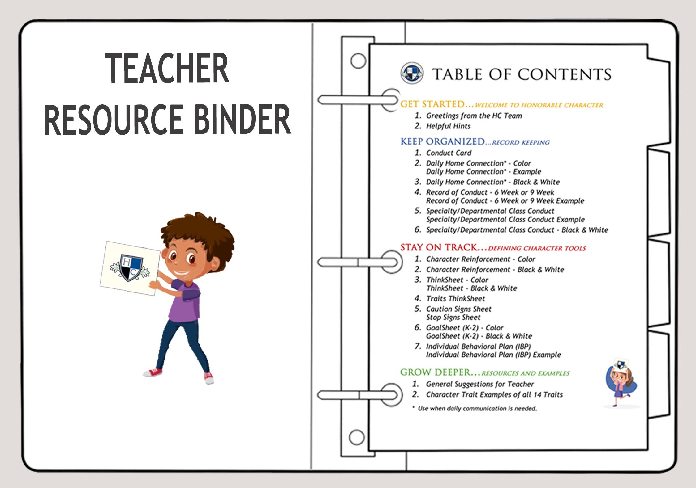 Teacher Resource Binders - PUBLIC / PRIVATE [29.99 Per Teacher