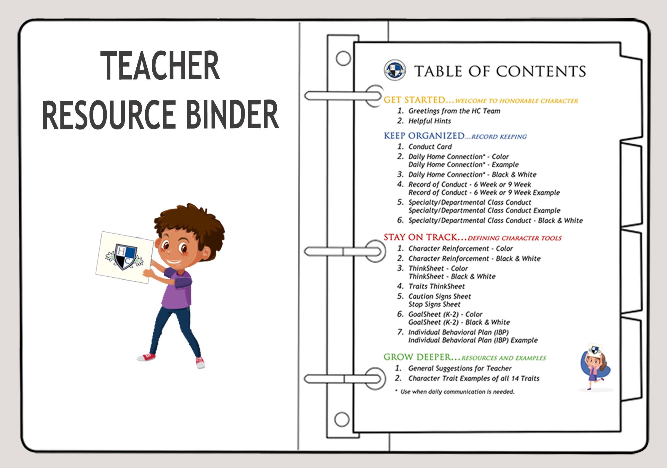 Work Binder Examples Binder Examples