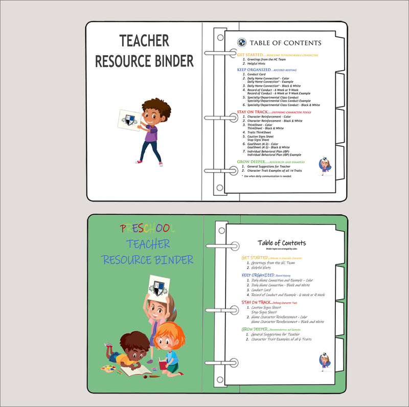 Teacher Resource Binders - PUBLIC / PRIVATE [29.99 Per Teacher]