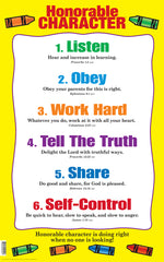 Replacement Preschool Posters - CHRISTIAN Character and Recording (17